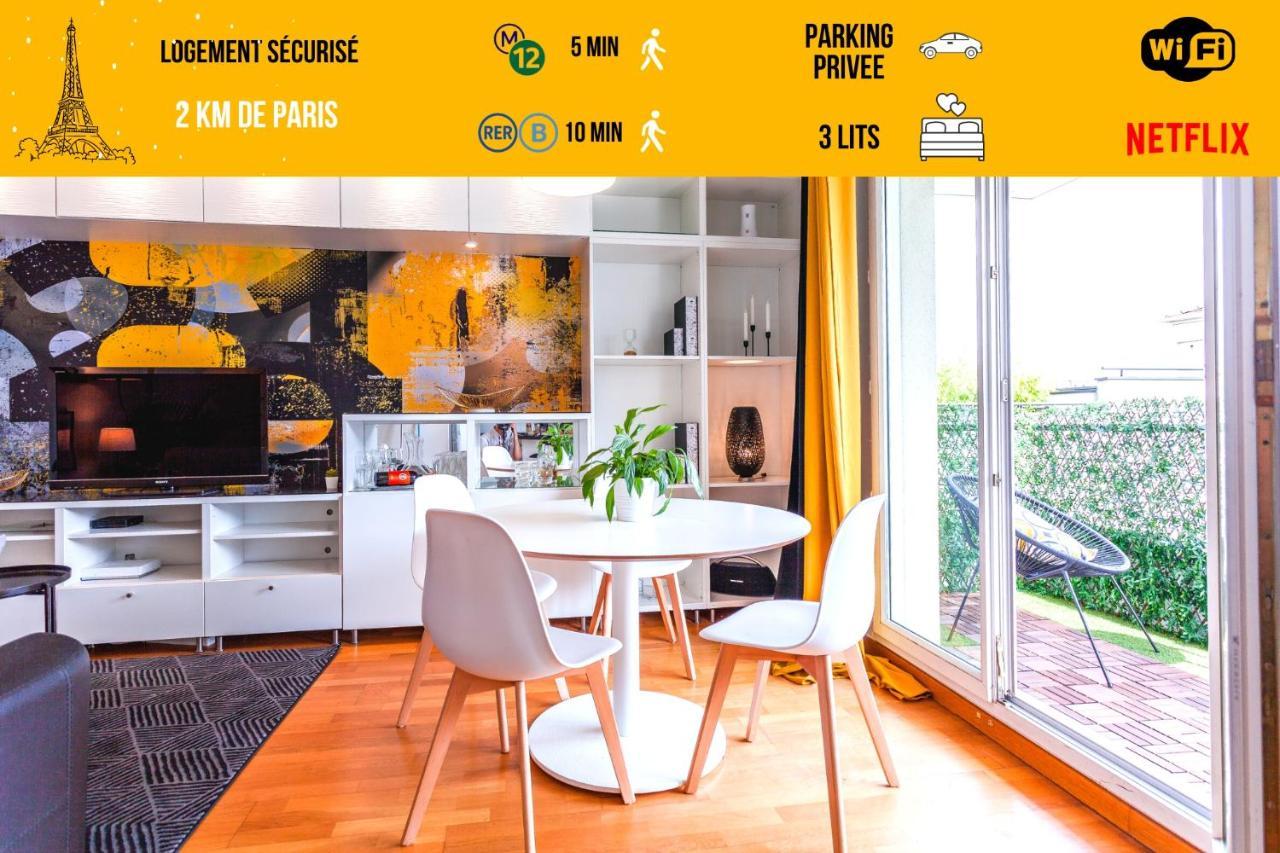 סן-דני Anja - Top Hote Paris - 6 Personnes Balcon Parking מראה חיצוני תמונה